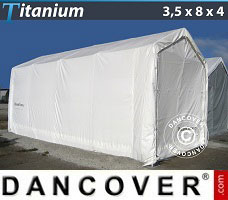 Leichtbauhalle Titanium 3,5x8x3x4m, Weiß